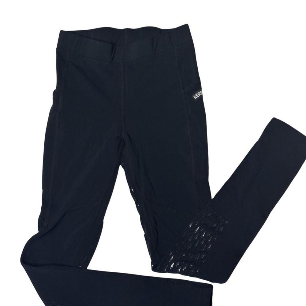 Kerrits Free Style Silicone Knee Patch Riding Tights Black Size L